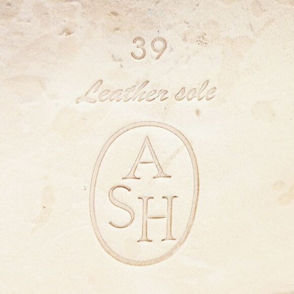 ASH Studded Leather Gladiator Sandals Women's 9/39 White / Gold Accents - Picture 9 of 10